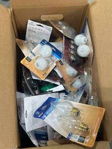 lot 49 image: Box of Light Bulbs (wide variety)