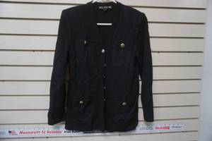lot 32 image: St. John Basics Knit Blazer (black)