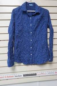 lot 63 image: J. McLaughlin Button-Up Blouse (blue)