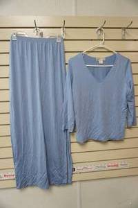 lot 82 image: 95% Silk Doncaster Blouse and Skirt (Size XS)