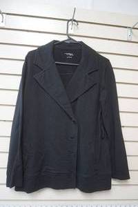 lot 116 image: New York & Company Comfort Zone Cotton Black Blazer