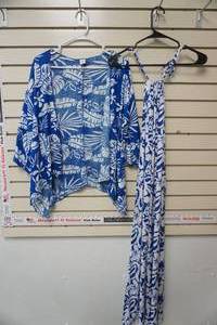 lot 120 image: Floral Dress and Cover Up