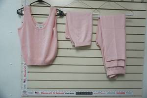 lot 125 image: St. John Essentials by Marie Gray Pink Knit Set