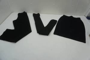 lot 164 image: Black Slacks, Leggings, and St. John Knit Skirt
