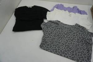 lot 174 image: Tee Shirts (3ct) Sweater (1ct) Size Small
