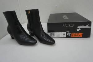 lot 260 image: Ralph Lauren Willa-Bo-Bte Black Burnished Calf  5B NEW