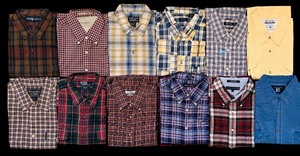 lot 105 image: (12) XL Button Down Shirts including Polo, Izod, Haggar and More