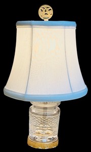 lot 108 image: Vintage Waterford Petite Crystal Table Lamp
