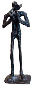 lot 236 image: Brutalist Sculpture of Saxophone Player