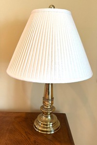 lot 53 image: Beautiful Brass Stiffel Table Lamp