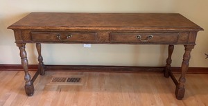 lot 54 image: Drexel Heritage Console Table with Two Drawers