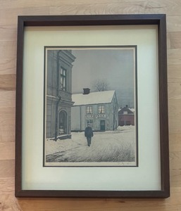 lot 55 image: Winter Landscape Limited Edition Framed Print by Reinhold Ljunggren