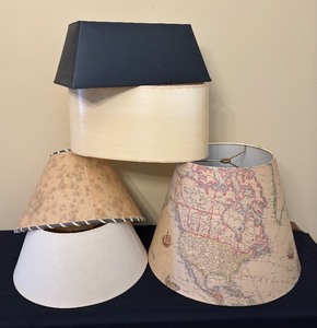 lot 138 image: Five Stylish Lamp Shades