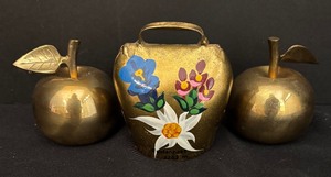lot 228 image: Three Beautiful Vintage Brass Bells