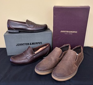 lot 256 image: Johnson & Murphy Wallace and McKee Penny Loafer Size 12 Shoes