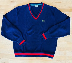lot 170 image: Vintage Izod Lacoste V-Neck Sweater