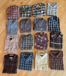 lot 311 image: Collection of Mens Size XL Shirts by Enro, Lyle & Scott, Dockers, Robert Stock and More