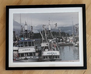 lot 352 image: Alaskan Wharf Photographic Print by Linda Bold
