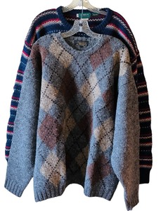 lot 239 image: Two Vintage Wool Sweaters by Brooks Brothers and Gokeys
