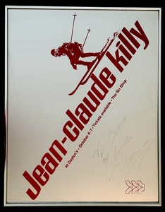 lot 243 image: Vintage Daytons Framed Poster Jean-Claude Killy