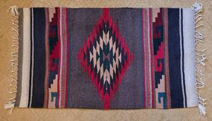 lot 373 image: Hand Woven Native American RugWall Hanging