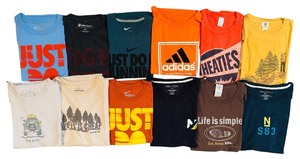lot 348 image: Mens T-Shirts (2XL)  Nike, Miller Coors and More