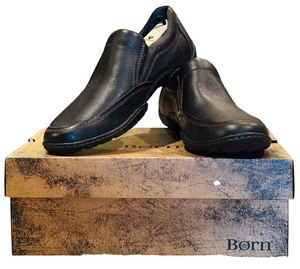 lot 349 image: New Born Kilkenny Black Leather Slip on Shoes