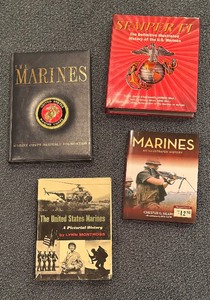 lot 411 image: United States Marine Corp Books including Semper Fi, The Marines, United States Marines and More
