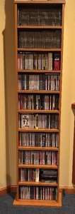 lot 465 image: Collection of CDs including Abba, Nat King Cole, Ella Fiztzgerald and More with Shelf