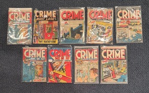lot 545 image: Vintage Crime Does Not Pay Comic Books