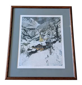 lot 74 image: Luigi Kasimir Heiligenblut Color Etching