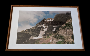 lot 79 image: Framed Photograph of Maroon Bells, Aspen Colorado by Linda Bold