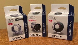 lot 588 image: Sony Cyber Shot Lenses and Lens Adapter