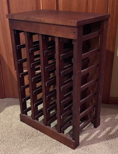 lot 667 image: Vintage Wooden Wine Stand