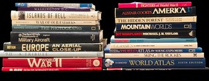 lot 526 image: Lot of Books including 9-11 A-Tribute, War World II, World Atlas and More