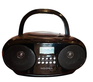 lot 727 image: Insignia CD Boombox with AM  FM Tuner