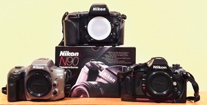 lot 692 image: Nikon Cameras including N90  N2020  Pronea 6I