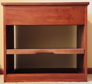 lot 716 image: Vintage Wooden TV Stand  Table