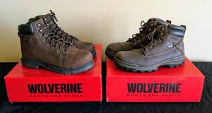 lot 446 image: Two Pairs of Wolverine Mens Work Boots