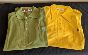 lot 455 image: Pair of Vintage Munsingwear Glad Slam Mens Short Sleeve Shirts