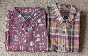 lot 494 image: Pair of Woolrich Mens Button Up Shirts