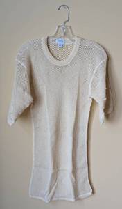 lot 568 image: Scandinavian Knit Shirt with Mesh Design
