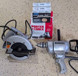 lot 707 image: Power Drill, Saw and Sander