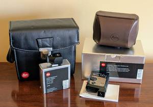 lot 52A image: Assorted Leica Accessories including Leica 24-50mm viewfinder