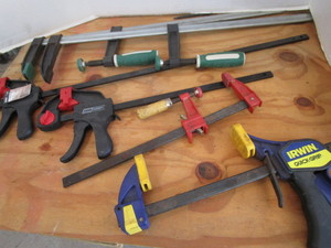 lot 125 image: Woodworking Clamps