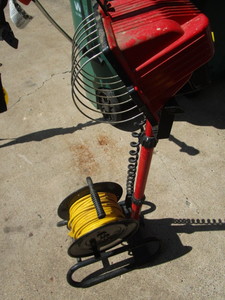 lot 133 image: Halogen Light Stand with Cord Reel