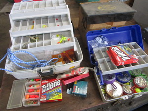lot 218 image: Five Tackle Boxes