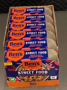 Ben's Original Street Food Bean & Rice Burrito Bowl - 6 Pack