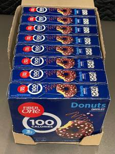 lot 8 image: Fiber One Chocolate Donuts, 8 Boxes of 4-pack