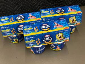 lot 9 image: 12-Pack Kraft SpongeBob Mac & Cheese Pasta & Cheese Sauce Mix